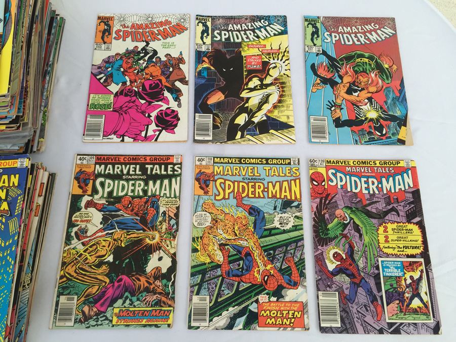 The Amazing Spider-Man, X-Men Comic Book Lot (132 Books)