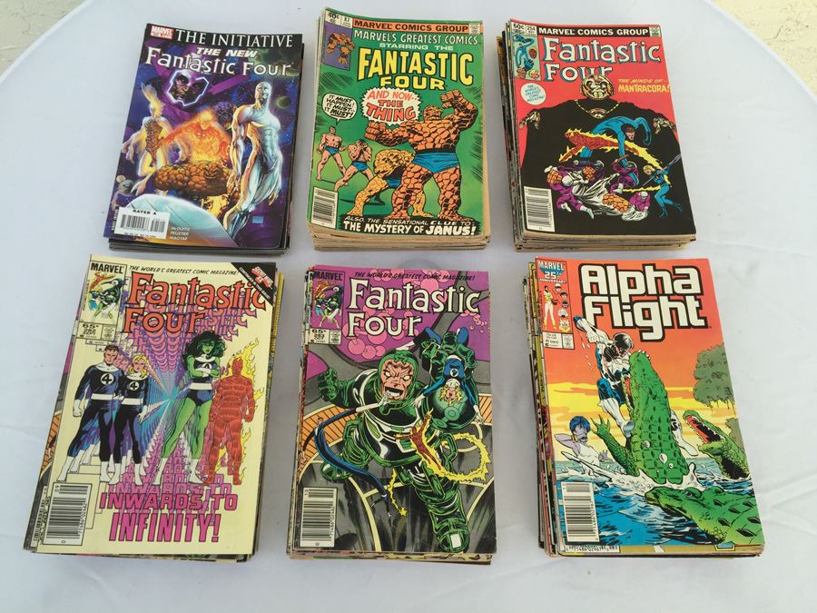 Fantastic Four, Alpha Flight Comic Book Lot (108 Books)