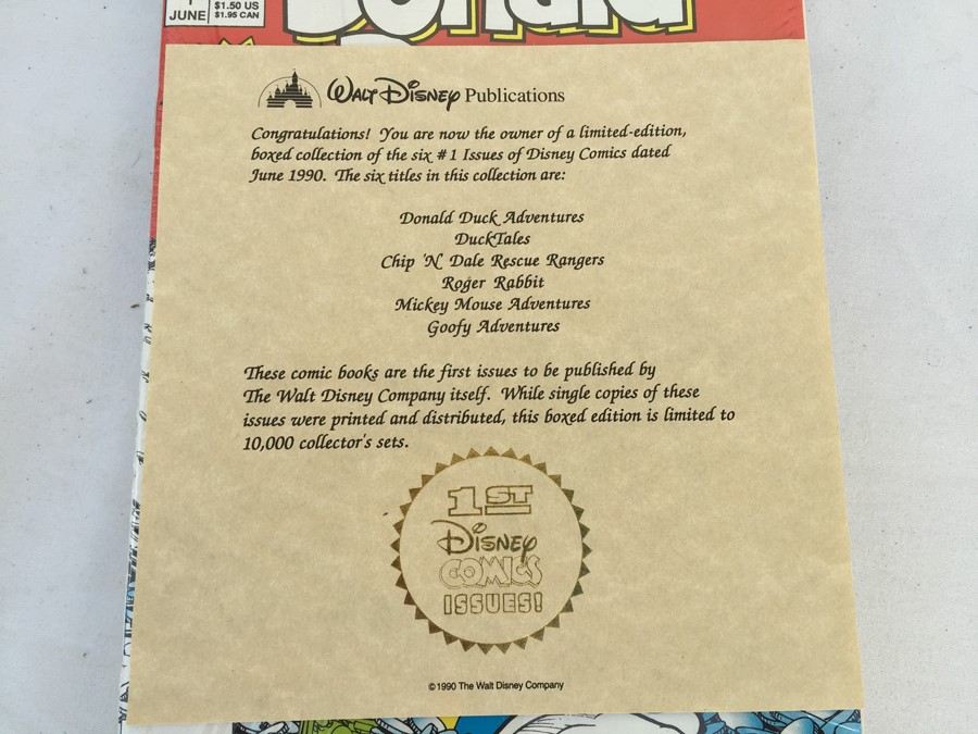 Disney Comics Collectors Edition First Issues - SEALED