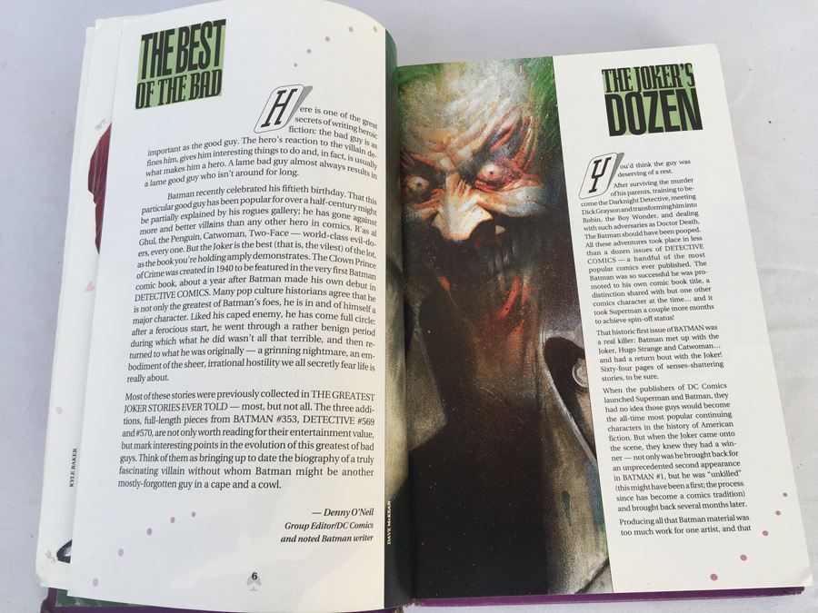 Stacked Deck - The Greatest Joker Stories Ever Told - Expanded Edition Book - First Printing - Longmeadow Press [Photo 5]