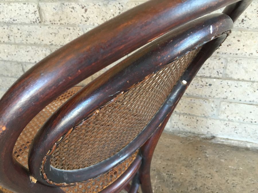Vintage Child's Bentwood Cane Rocking Chair [Photo 6]