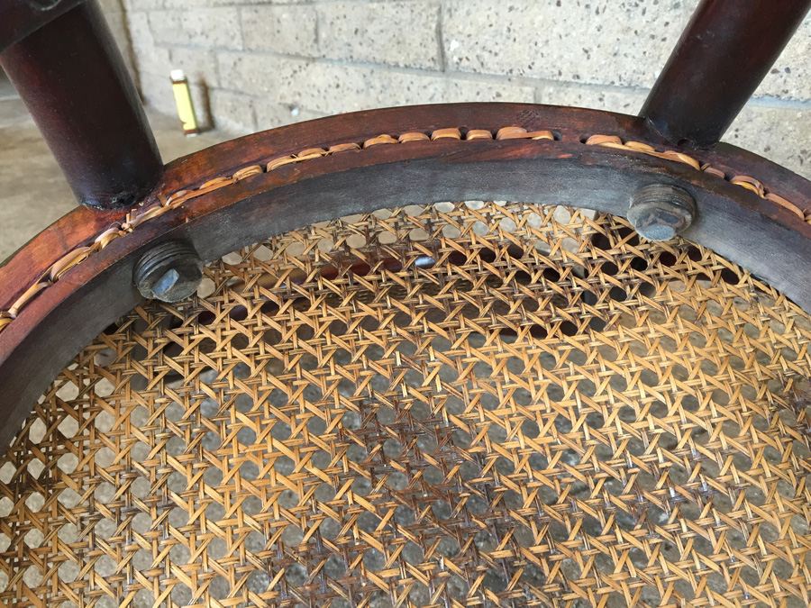 Vintage Child's Bentwood Cane Rocking Chair [Photo 14]