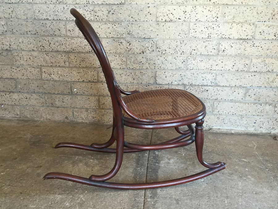 Vintage Child's Bentwood Cane Rocking Chair [Photo 12]