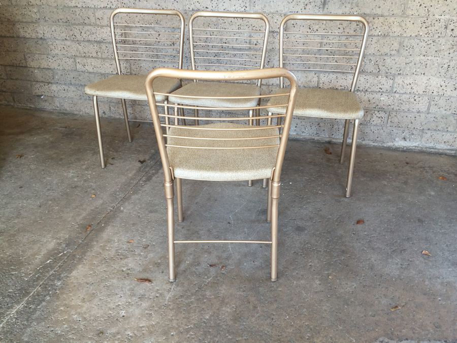 (4) Mid-Century Metal Folding Chairs [Photo 8]