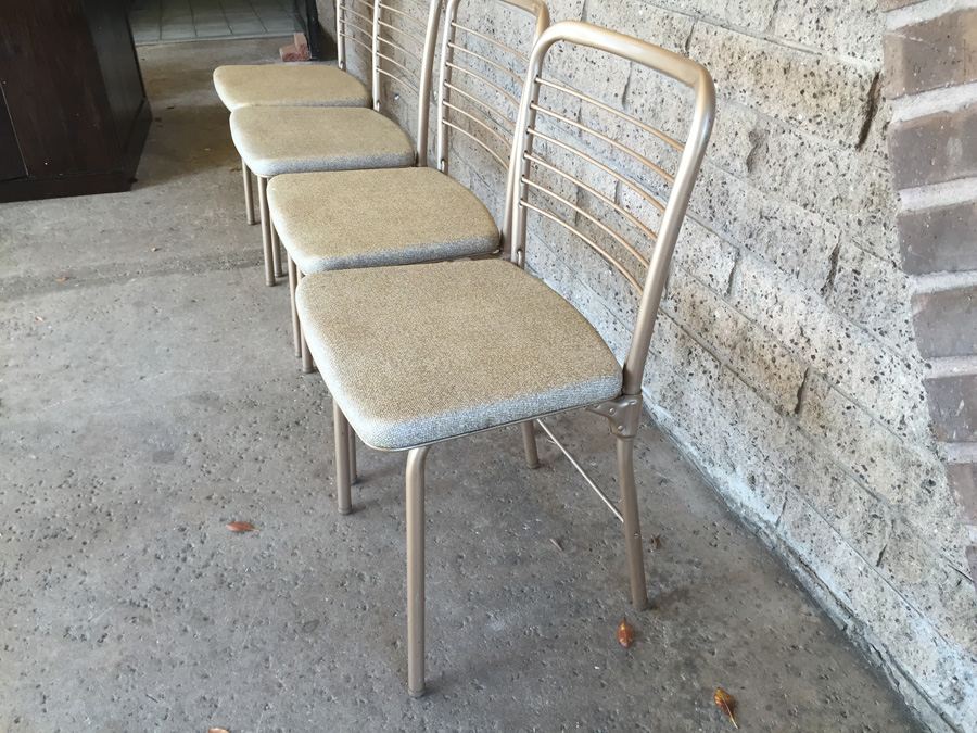 (4) Mid-Century Metal Folding Chairs [Photo 7]