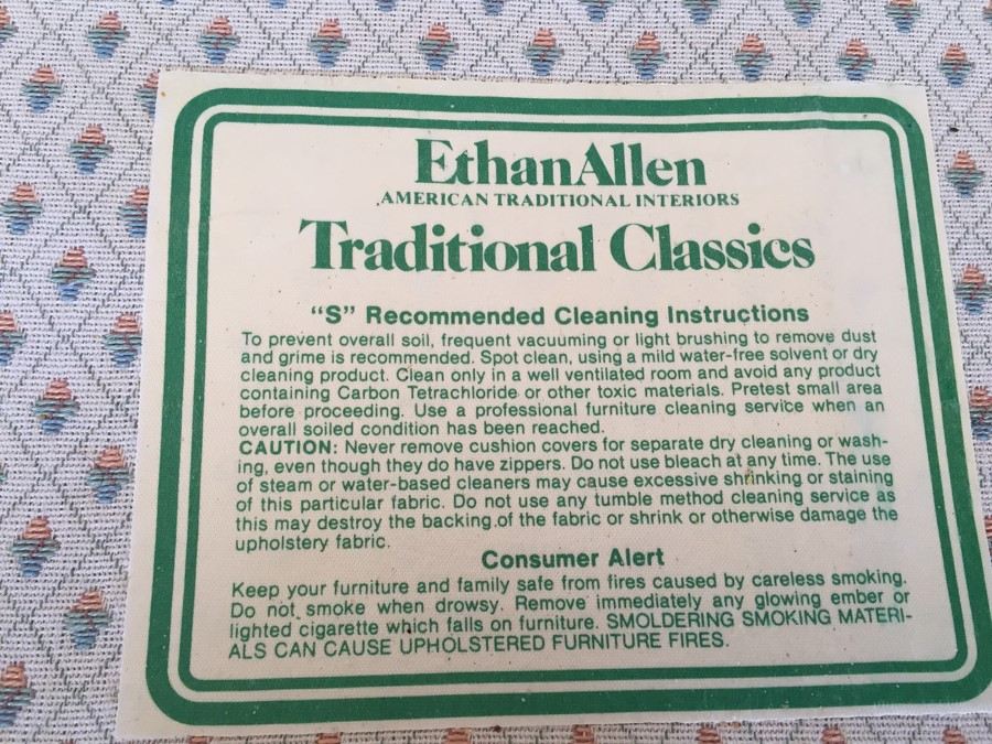 Vintage Ethan Allen Wingback Chair [Photo 6]