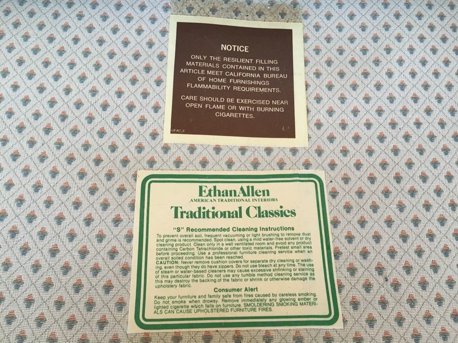 Vintage Ethan Allen Wingback Chair [Photo 5]