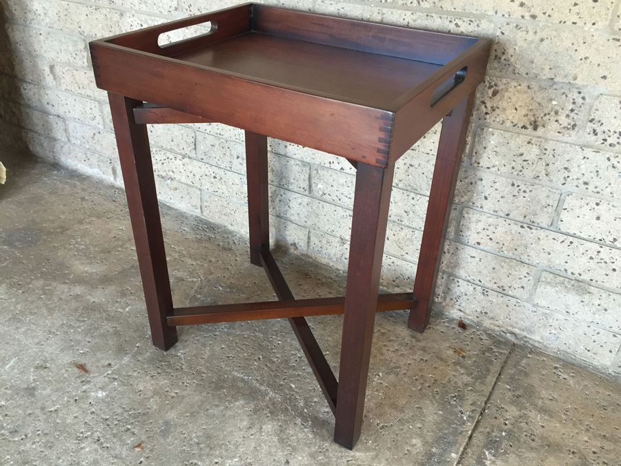 Contemporary Butler's Tray On Folding Stand [Photo 3]