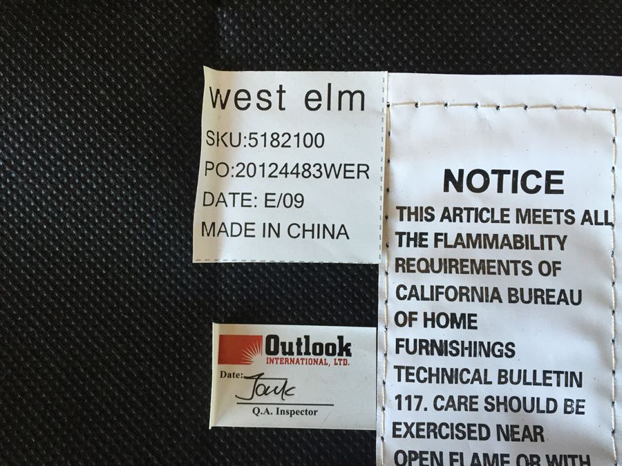 (3) West Elm White & Black Chairs [Photo 6]