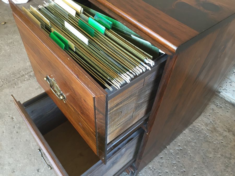 Wooden 2-Drawer Filing Cabinet [Photo 6]