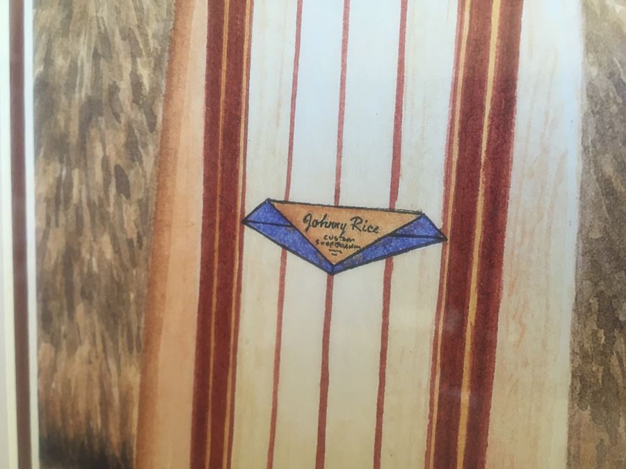 VW Bus And Surfboard Nicely Framed Decorative Print [Photo 8]