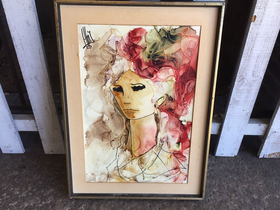Original Artwork - Face Of Girl - Artist Unknown [Photo 1]