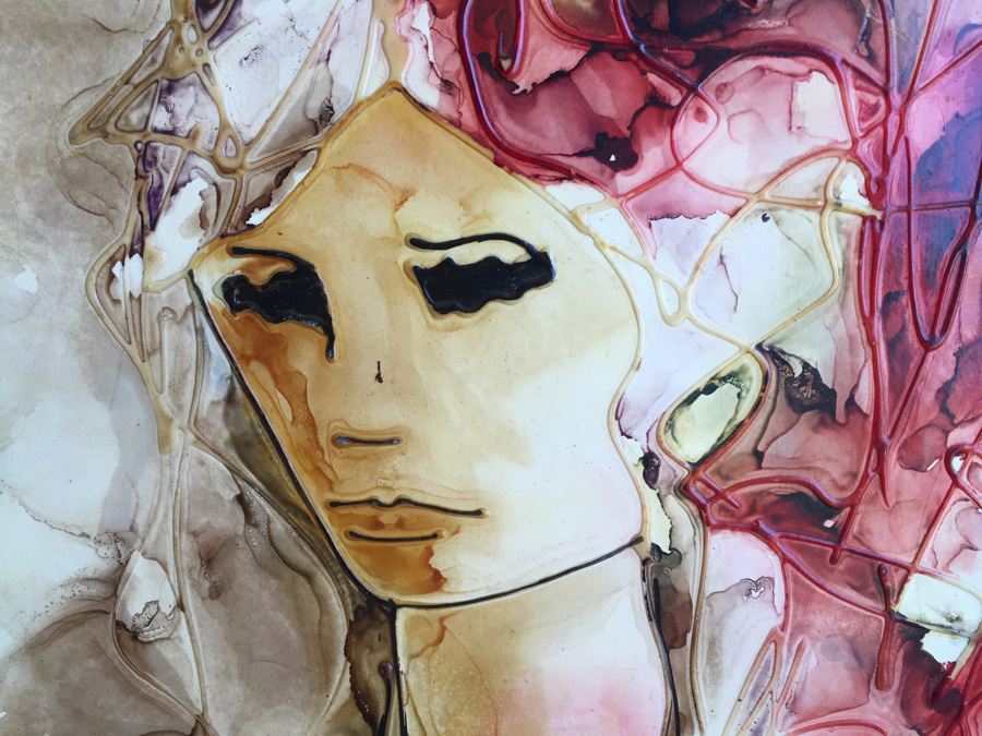Original Artwork - Face Of Girl - Artist Unknown [Photo 2]
