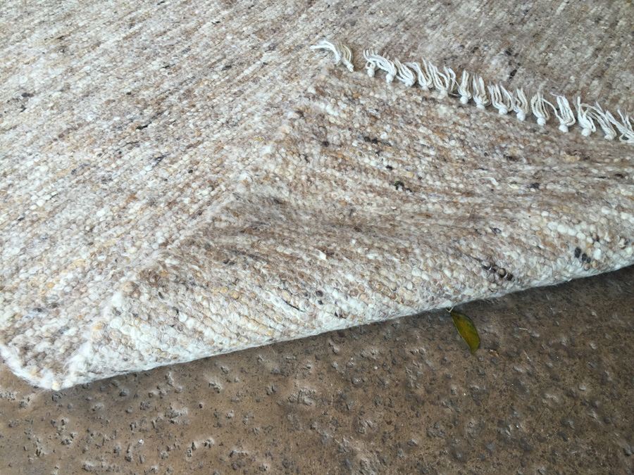 Mid-Century Wool Rug - Browns / Whites [Photo 10]