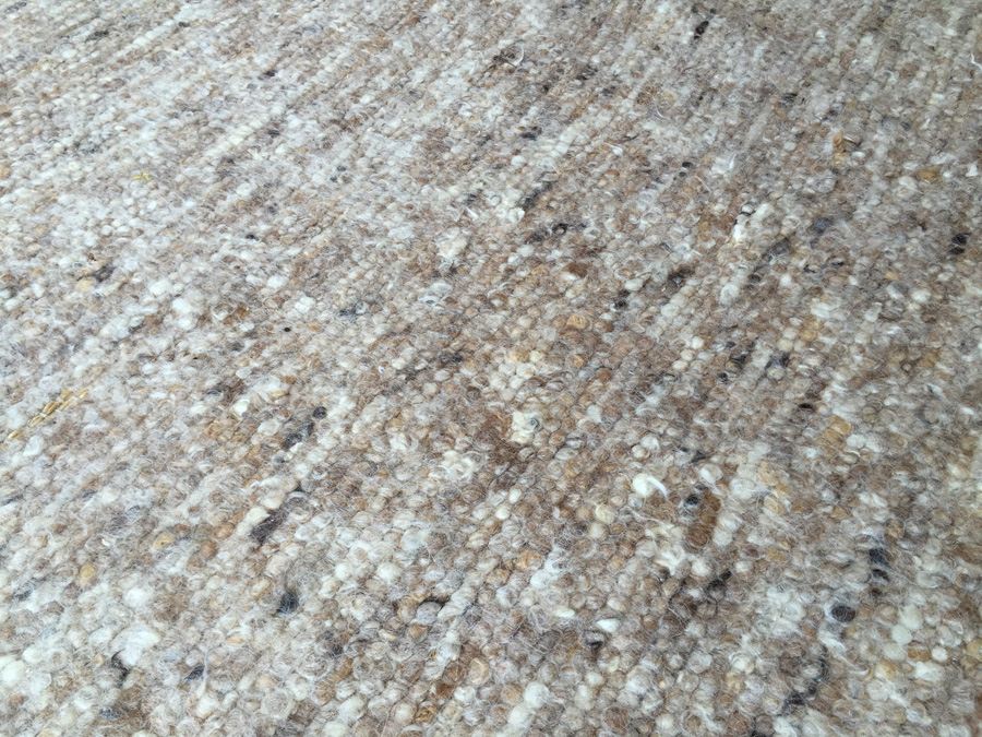 Mid-Century Wool Rug - Browns / Whites [Photo 9]