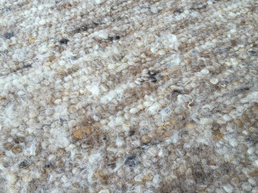 Mid-Century Wool Rug - Browns / Whites [Photo 5]