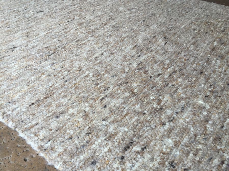 Mid-Century Wool Rug - Browns / Whites [Photo 8]