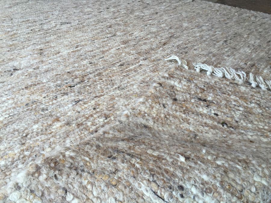 Mid-Century Wool Rug - Browns / Whites [Photo 11]