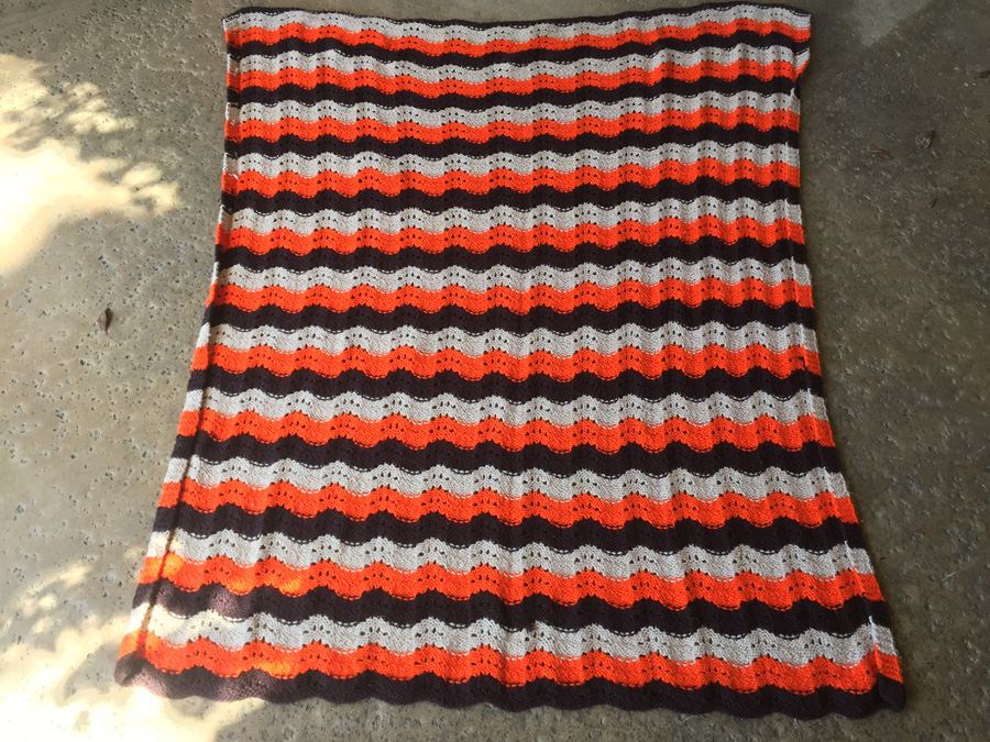 (6) Vintage Crochet Blankets Handmade [Photo 2]