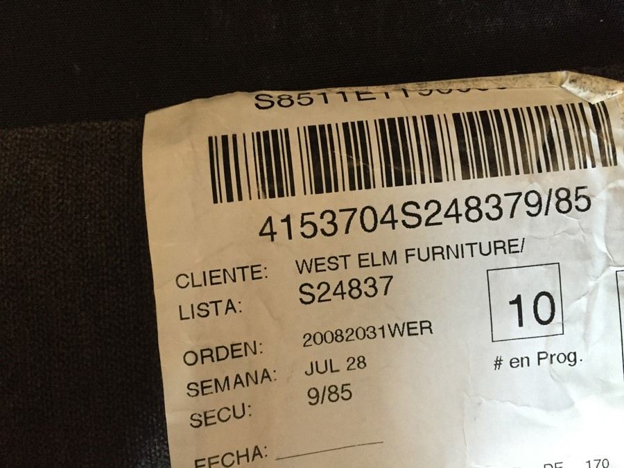 West Elm Modern Gray Chair [Photo 8]