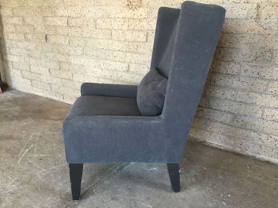 West Elm Modern Gray Chair [Photo 2]