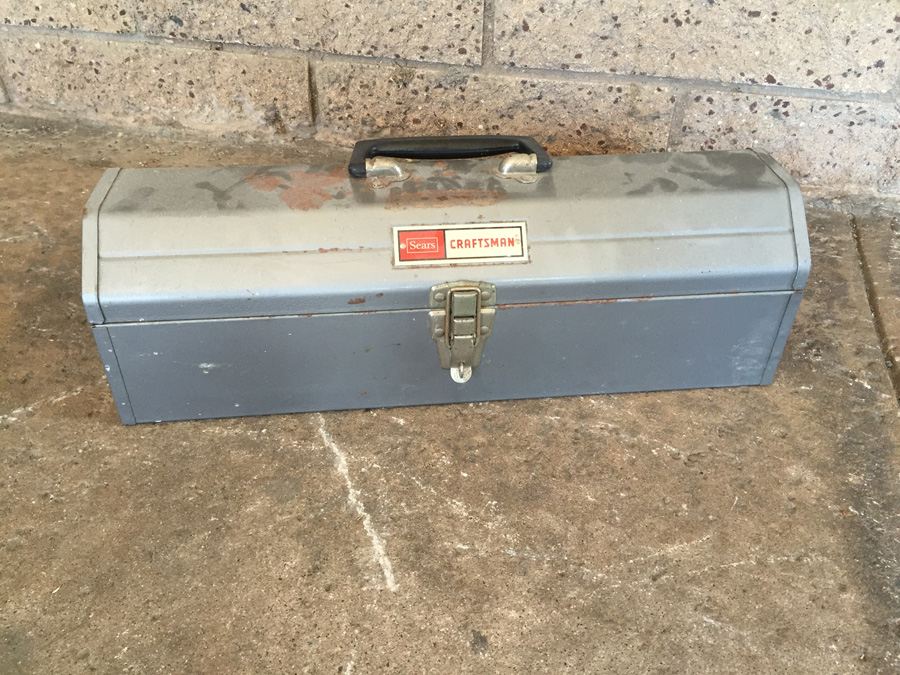 Sears Craftsman Metal Toolbox With Tools