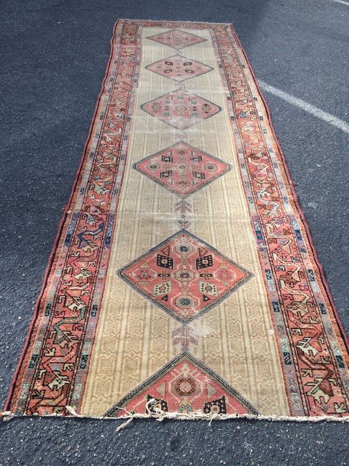 Handmade Wool Runner. Very Long and Wide. [Photo 1]