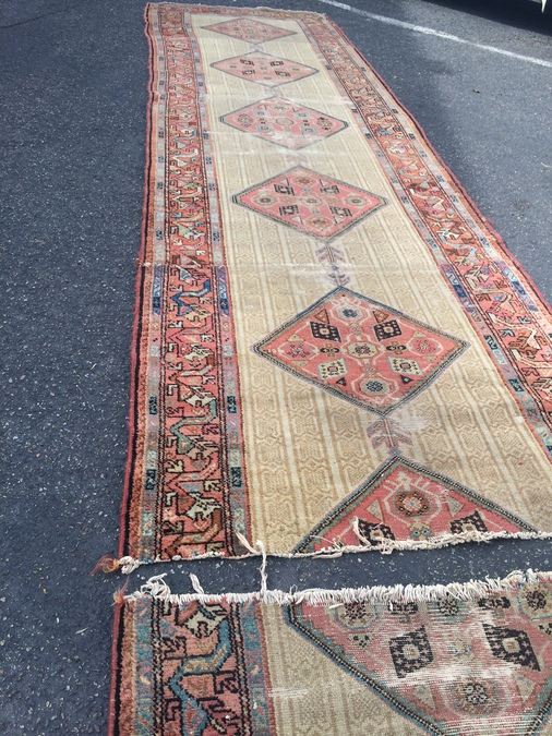 Handmade Wool Runner. Very Long and Wide. [Photo 10]