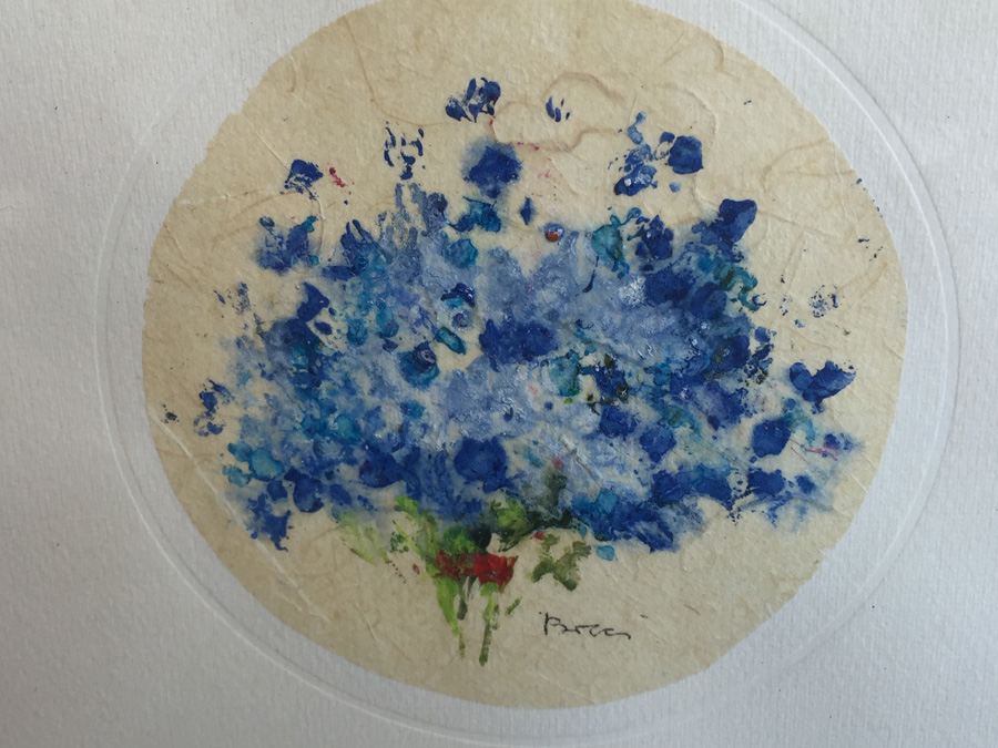 Pair Of Framed Floral Artwork - Florence Italy  [Photo 3]