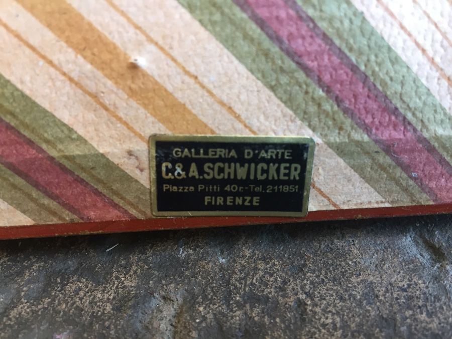 Pair Of Framed Floral Artwork - Florence Italy  [Photo 9]