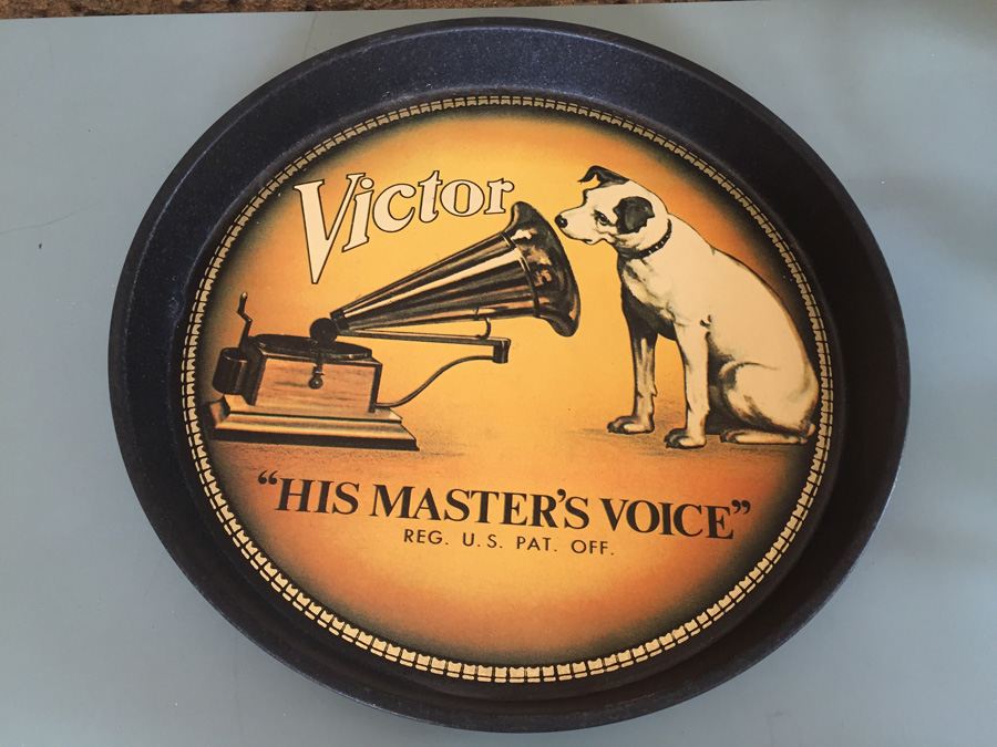 Victor RCA Nipper Reproduction Tray