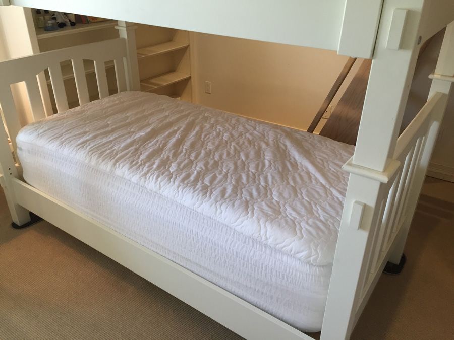 Pottery Barn Bunk Bed With Ladder - Does Not Include Mattresses [Photo 5]