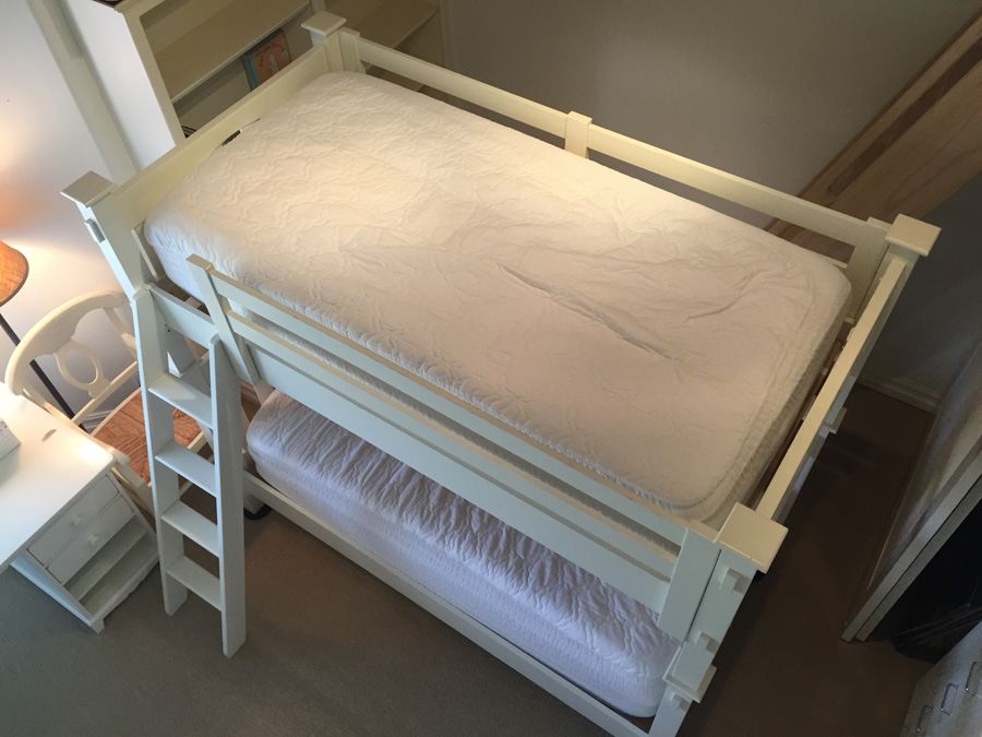 Pottery Barn Bunk Bed With Ladder - Does Not Include Mattresses [Photo 8]