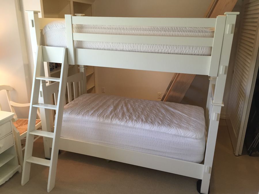 Pottery Barn Bunk Bed With Ladder - Does Not Include Mattresses [Photo 9]