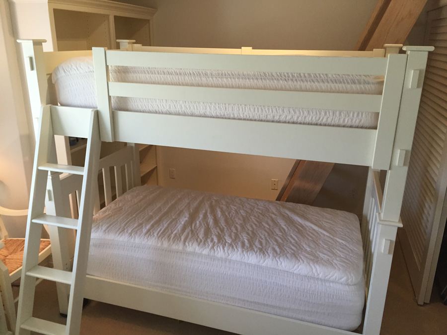 Pottery Barn Bunk Bed With Ladder - Does Not Include Mattresses [Photo 3]