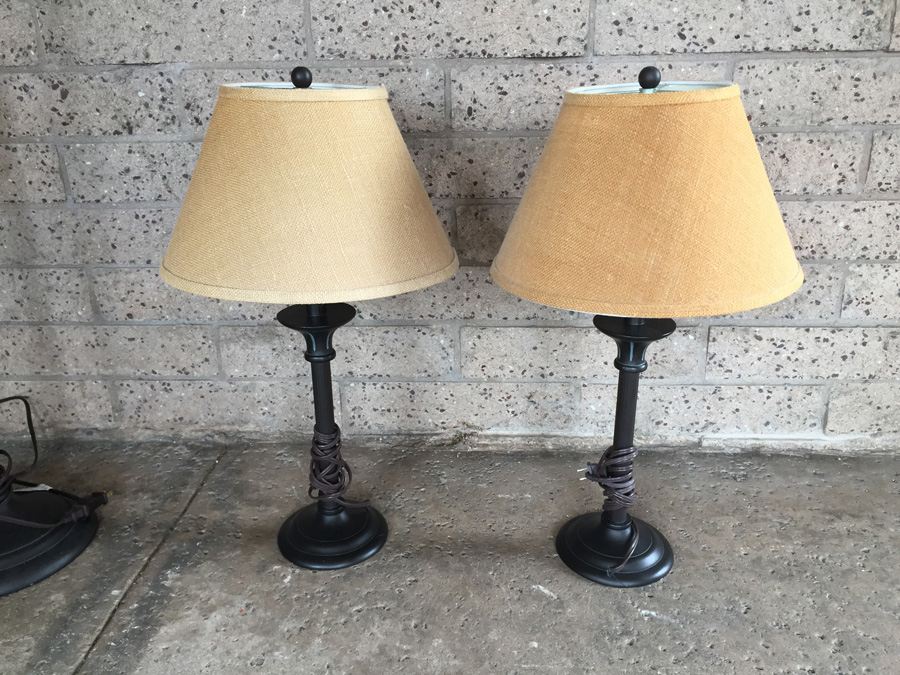 Floor Lamp And Two Table Lamps [Photo 4]