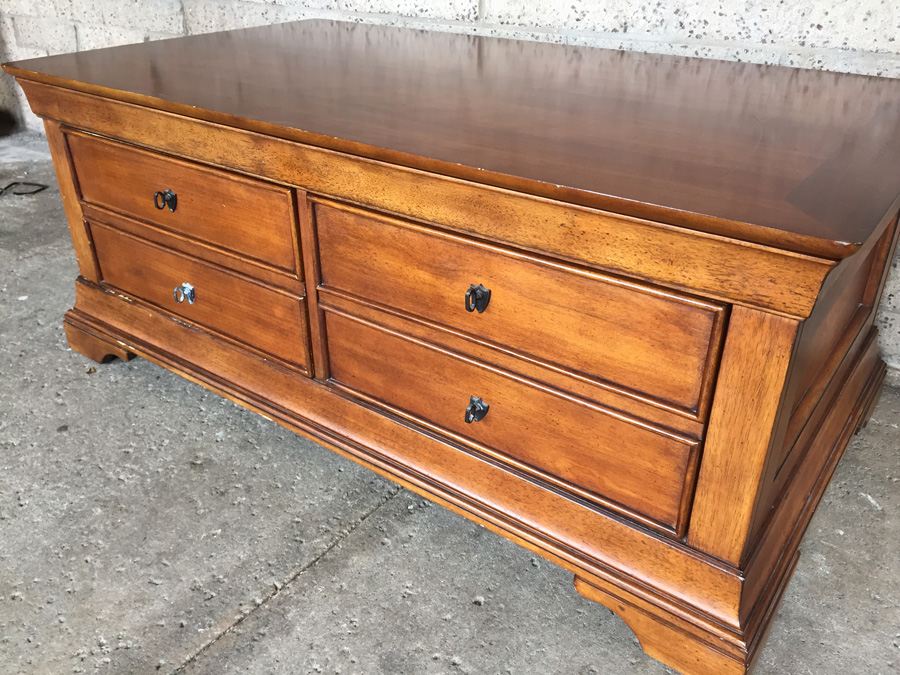 Two-Drawer Storage Cabinet With Lifting Top [Photo 6]