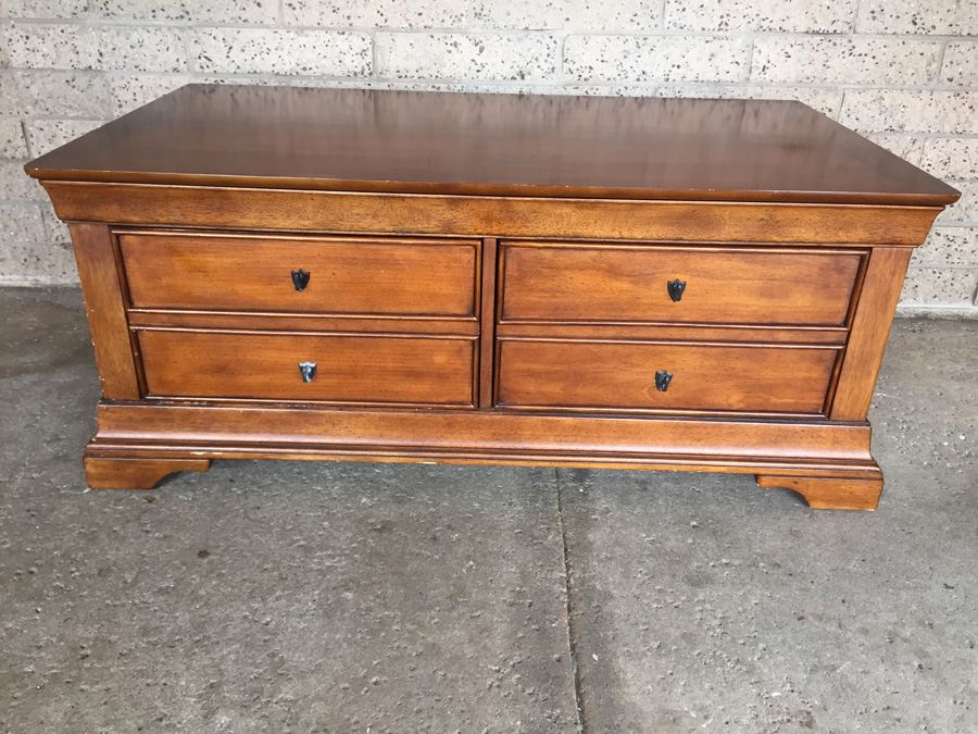 Two-Drawer Storage Cabinet With Lifting Top [Photo 8]