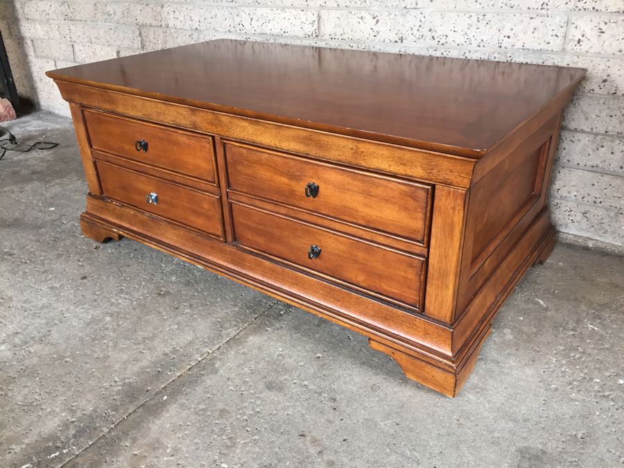 Two-Drawer Storage Cabinet With Lifting Top [Photo 2]