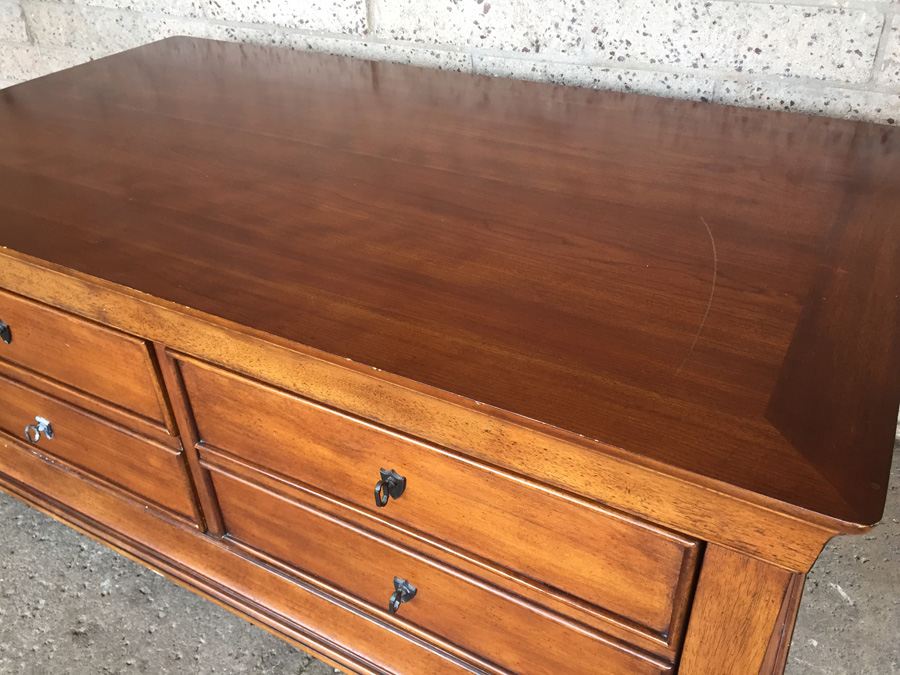 Two-Drawer Storage Cabinet With Lifting Top [Photo 4]