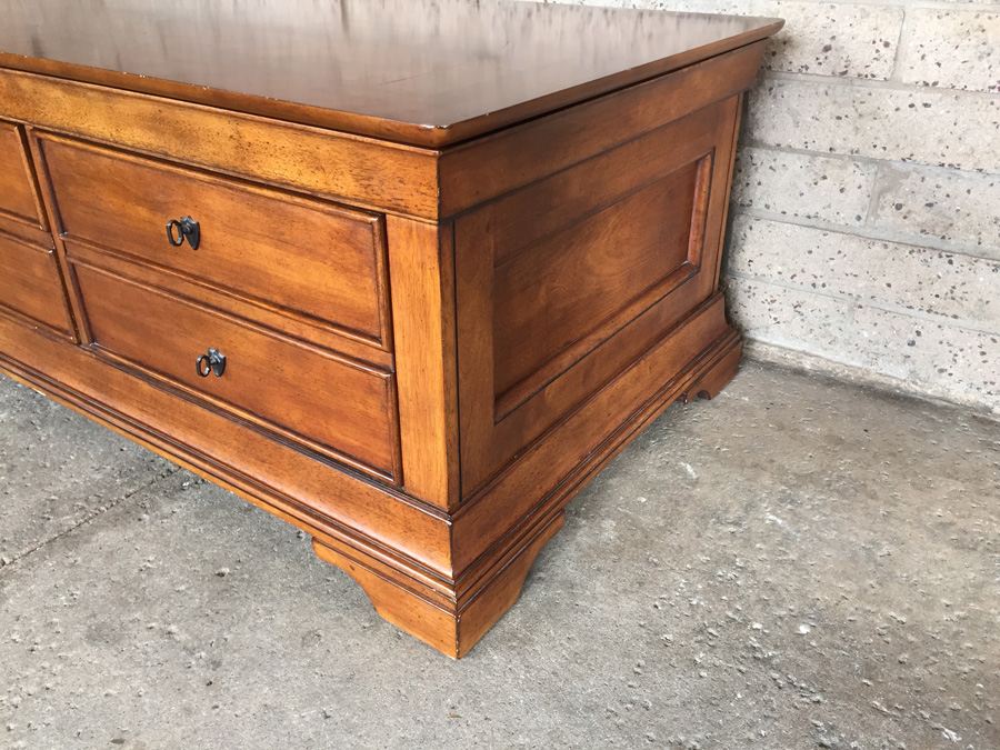 Two-Drawer Storage Cabinet With Lifting Top [Photo 5]