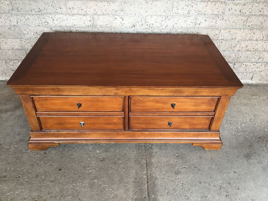 Two-Drawer Storage Cabinet With Lifting Top [Photo 7]