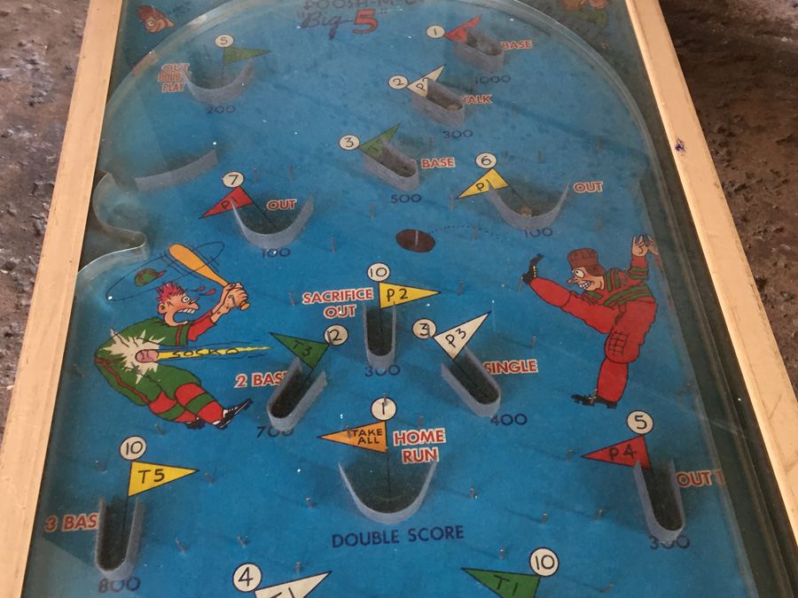 PooshMUp Big 5 Baseball Bagatelle Game