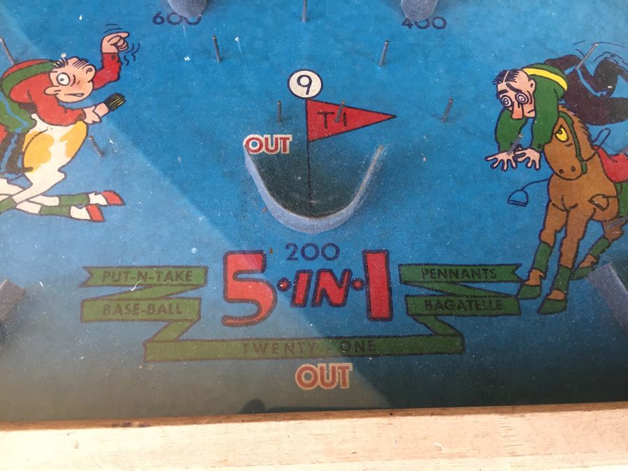 PooshMUp Big 5 Baseball Bagatelle Game