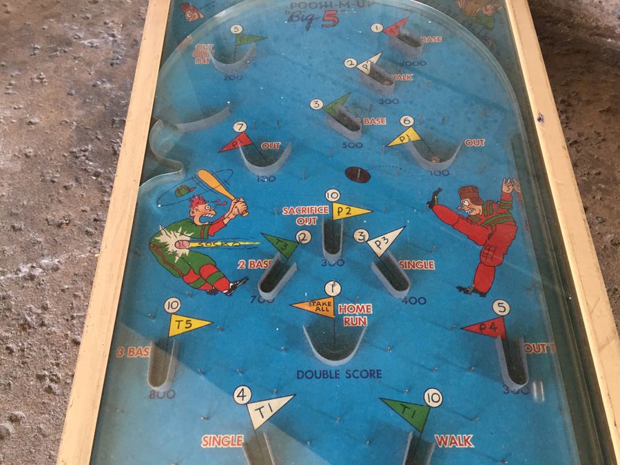 PooshMUp Big 5 Baseball Bagatelle Game