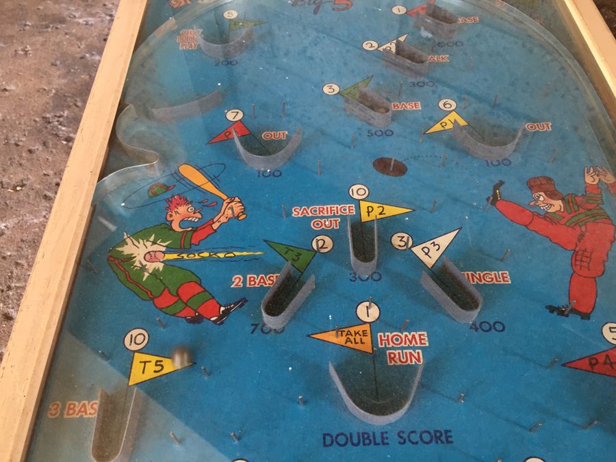 PooshMUp Big 5 Baseball Bagatelle Game