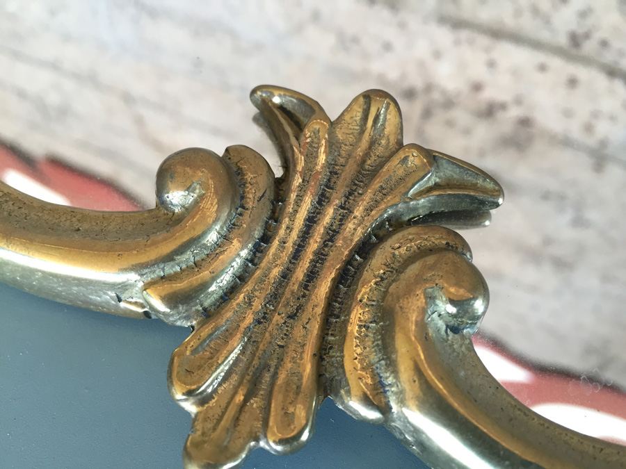 Small Metal Gilded Italian Mirror [Photo 2]