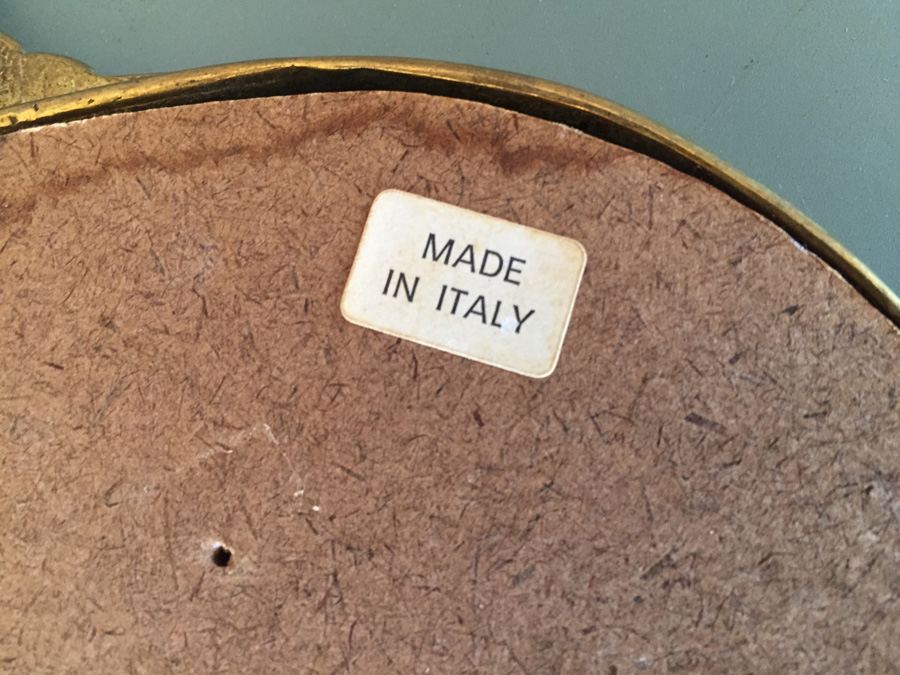 Small Metal Gilded Italian Mirror [Photo 7]