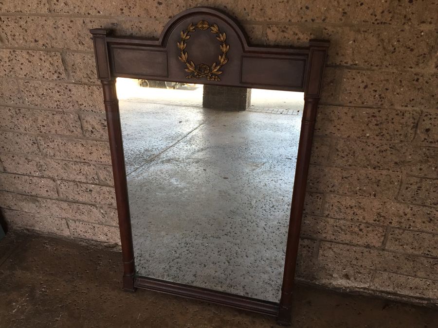 Beautiful Mahogany French Mirror [Photo 4]