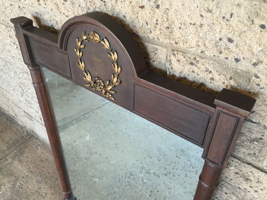 Beautiful Mahogany French Mirror [Photo 6]